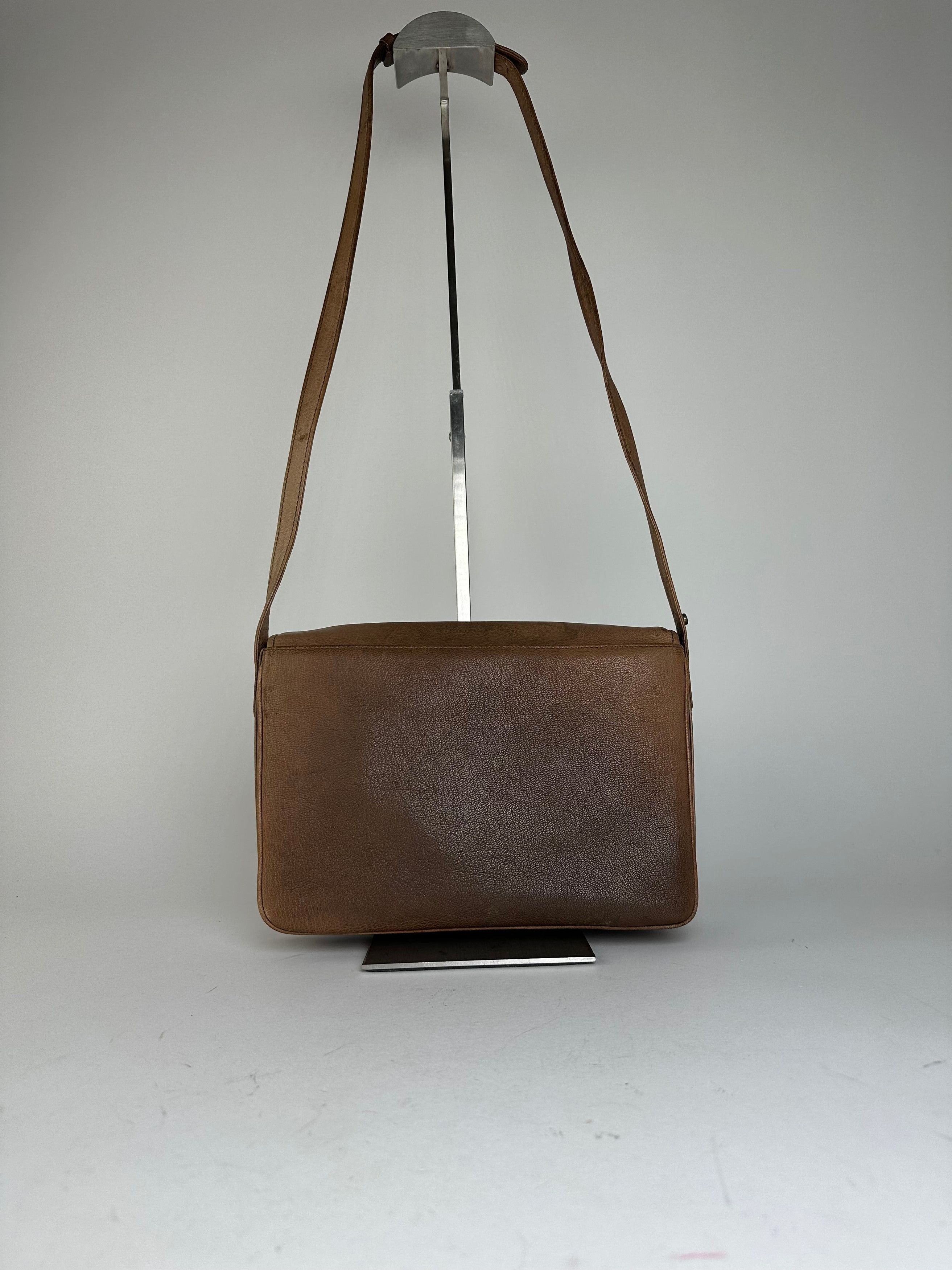 Givenchy Vintage 4G Logo Grained Leather Crossbody Bag Tan Size ONE SIZE - 2 Thumbnail