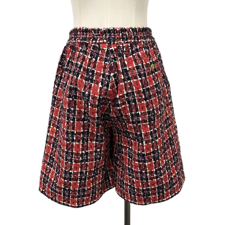 Gucci Gucci Tweed Plaid Shorts Size 38 Size 26" / US 2 / IT 38 - 2 Thumbnail
