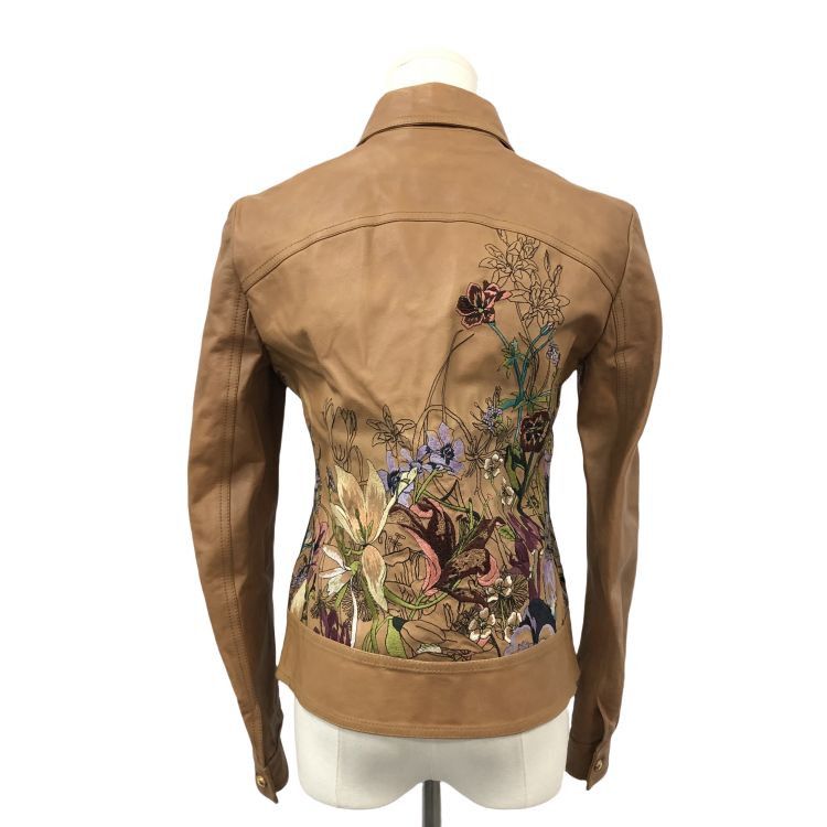 Gucci Gucci Floral Leather Jacket Size 40 Size S / US 4 / IT 40 - 2 Thumbnail