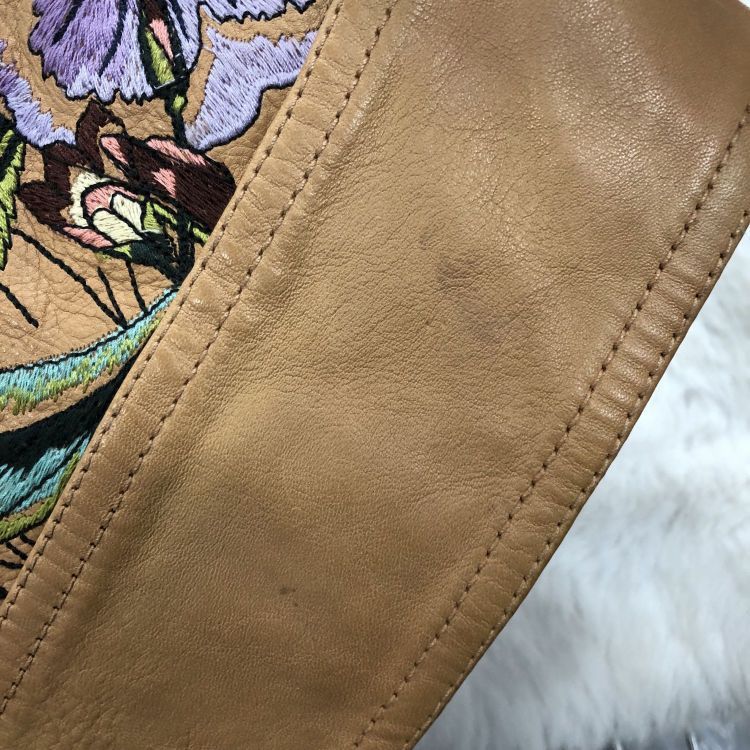 Gucci Gucci Floral Leather Jacket Size 40 Size S / US 4 / IT 40 - 8 Thumbnail