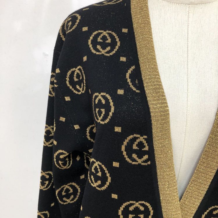 Gucci Gucci Monogram Knit Cardigan Size XS Size XS / US 0-2 / IT 36-38 - 6 Thumbnail