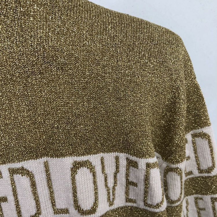 Gucci Gucci Gold Metallic Loved Cardigan Size M Size M / US 6-8 / IT 42-44 - 9 Thumbnail