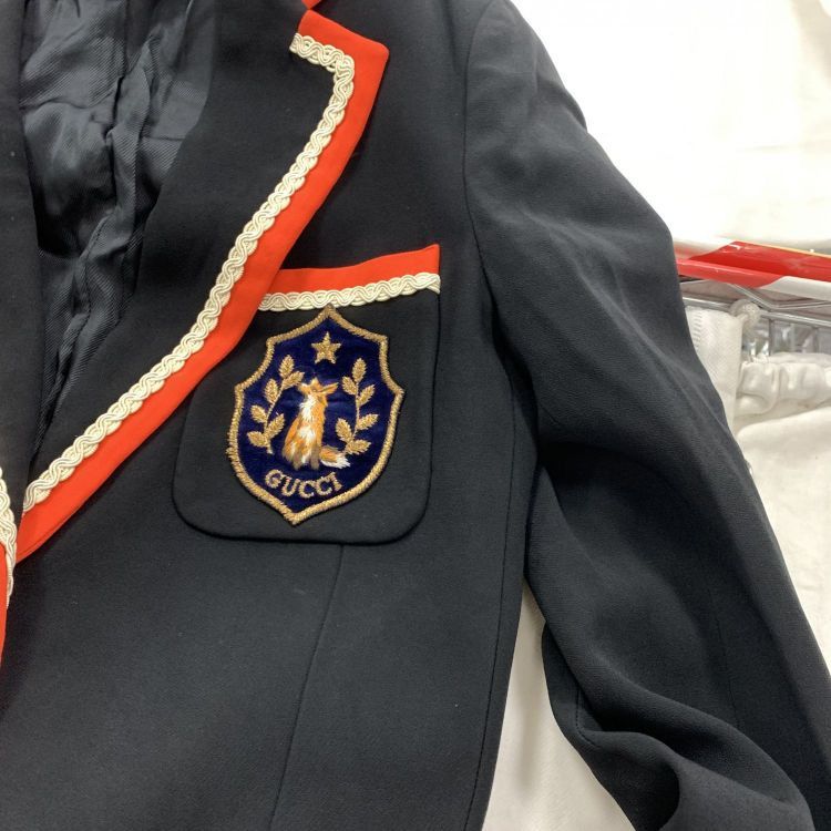 Gucci Gucci Fox Crest Trim Blazer Size 36 Size XS / US 0-2 / IT 36-38 - 6 Thumbnail