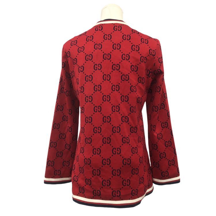 Gucci Gucci GG Monogram Knit Cardigan Size L Size L / US 10 / IT 46 - 2 Thumbnail