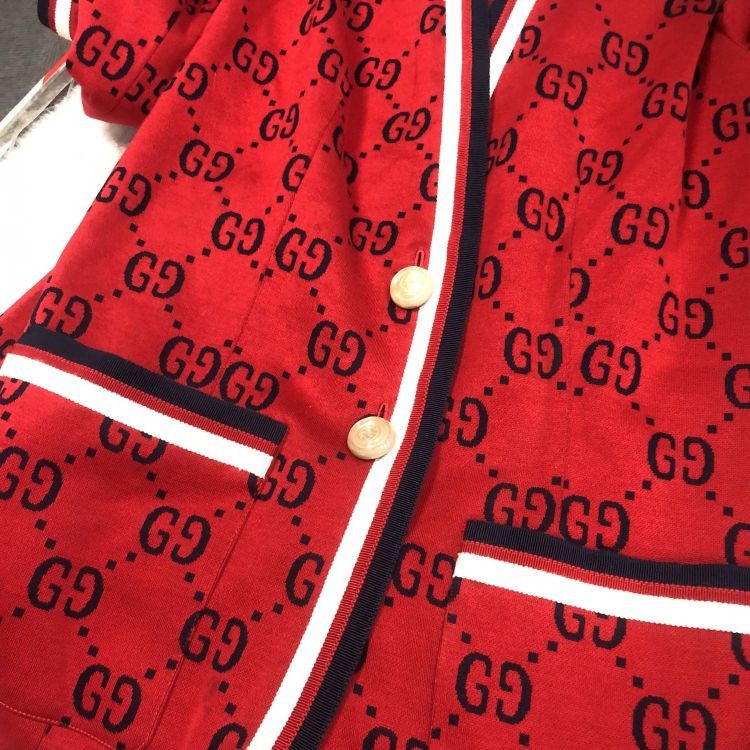Gucci Gucci GG Monogram Knit Cardigan Size L Size L / US 10 / IT 46 - 7 Thumbnail