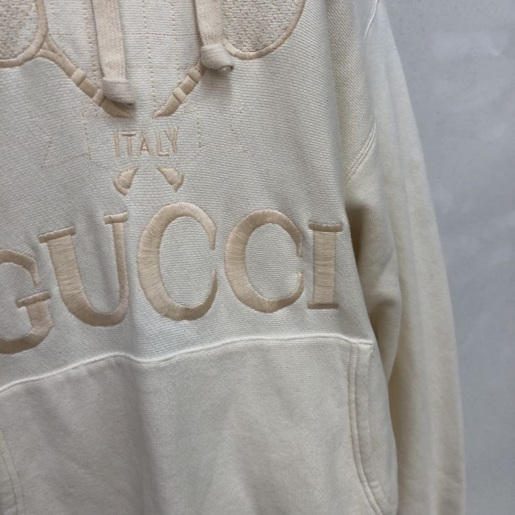 Gucci Gucci Tennis Embroidery Hoodie Beige M Size US M / EU 48-50 / 2 - 7 Thumbnail