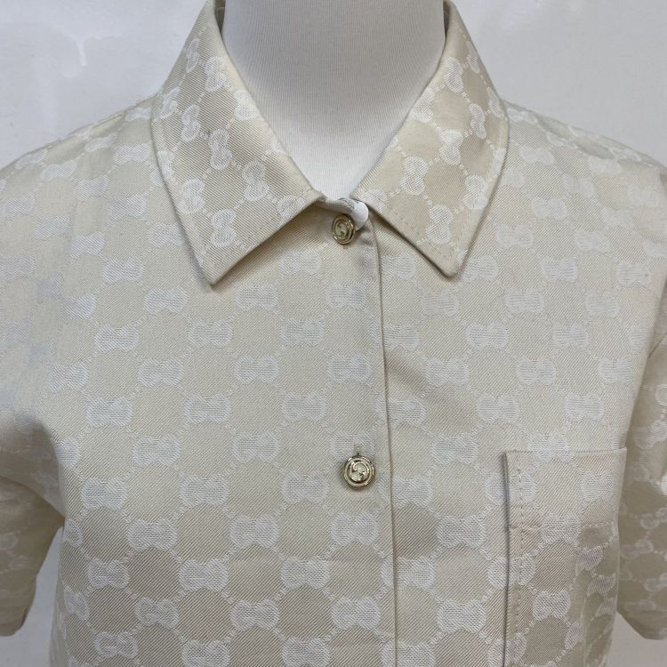 Gucci Gucci GG Monogram Button Up Shirt Set Size 42 Size M / US 6-8 / IT 42-44 - 7 Thumbnail