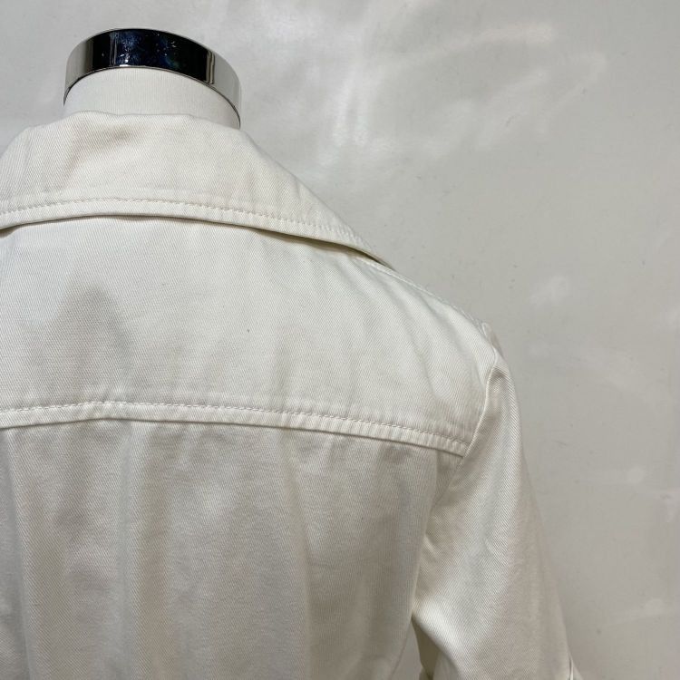 Gucci Gucci White Cotton Zip-Front Midi Dress Size 42 Size M / US 6-8 / IT 42-44 - 9 Thumbnail
