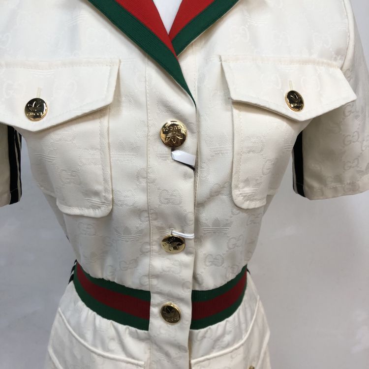Gucci Gucci x Adidas Monogram Jumpsuit Size 36 Size 25" / US 0 / IT 36 - 6 Thumbnail