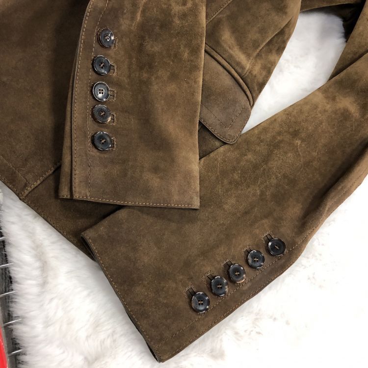 Gucci Gucci Brown Suede Blazer Size 36 Size XS / US 0-2 / IT 36-38 - 10 Thumbnail