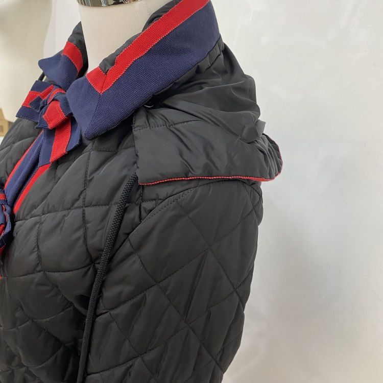 Gucci Gucci Quilted Bow Hooded Jacket Size 38 Size XS / US 0-2 / IT 36-38 - 8 Thumbnail