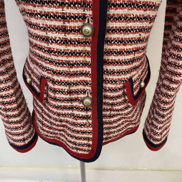 Gucci Gucci Striped Tweed Jacket Size 40 Size S / US 4 / IT 40 - 7 Thumbnail