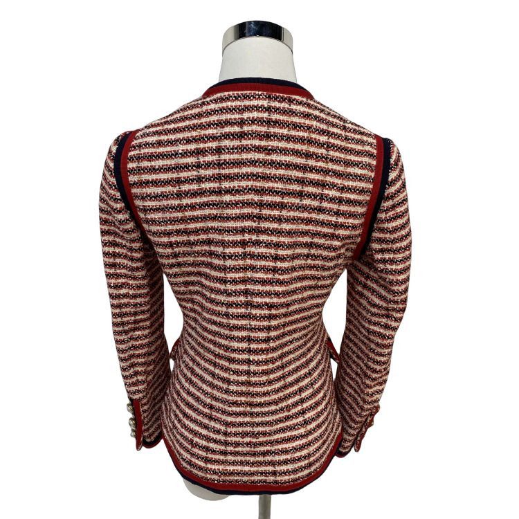 Gucci Gucci Striped Tweed Jacket Size 40 Size S / US 4 / IT 40 - 2 Thumbnail