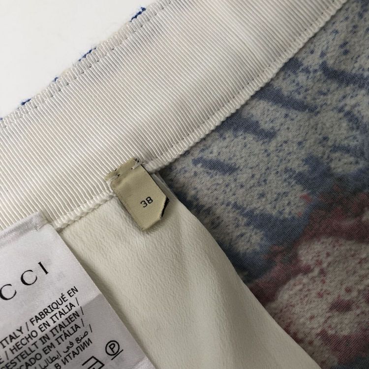 Gucci Gucci Brushstroke Print Mini Skirt Size 38 Size 26" / US 2 / IT 38 - 6 Thumbnail