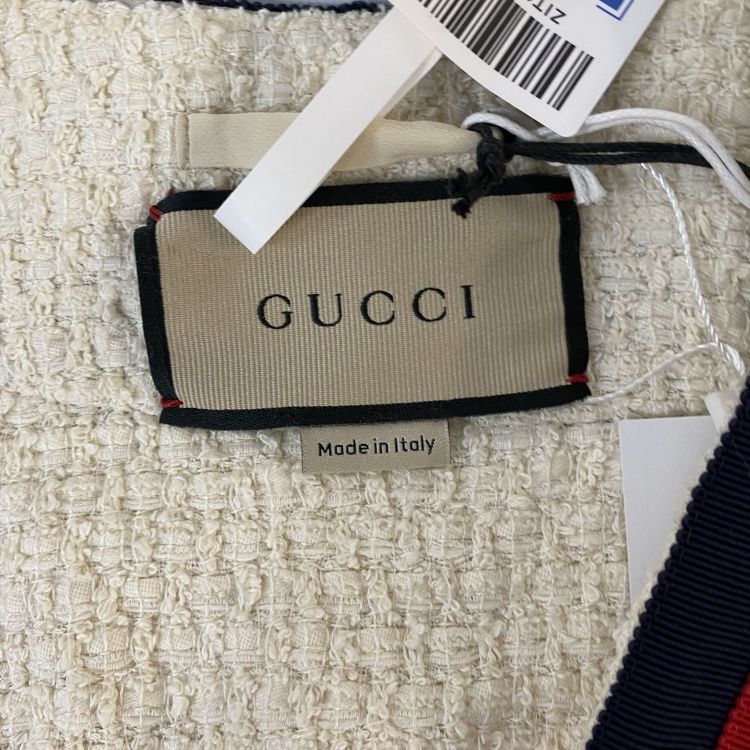 Gucci Gucci Web Trim Bouclé Jacket Size 36 Size XS / US 0-2 / IT 36-38 - 3 Thumbnail