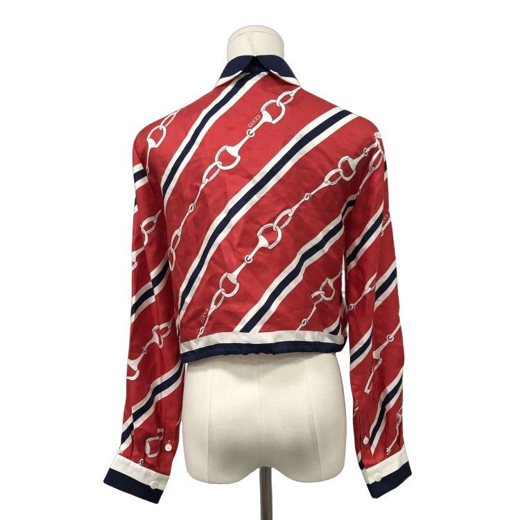 Gucci Gucci Horsebit Silk Button Up Shirt Size 38 Size XS / US 0-2 / IT 36-38 - 2 Thumbnail