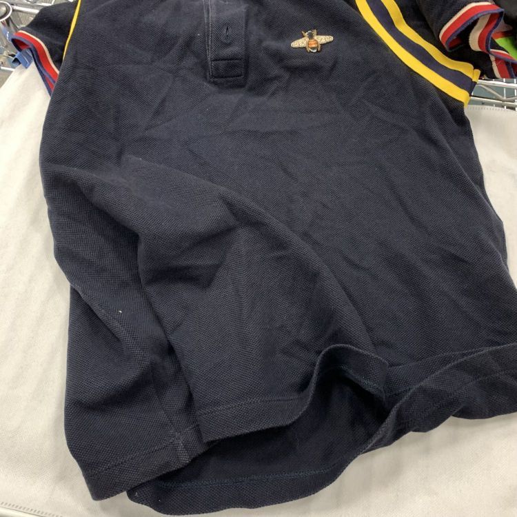 Gucci Gucci Bee Embroidered Polo Shirt Size M Size US M / EU 48-50 / 2 - 8 Thumbnail