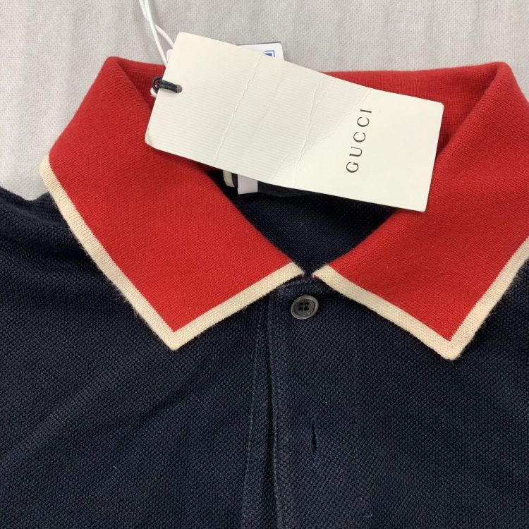 Gucci Gucci Bee Embroidered Polo Shirt Size M Size US M / EU 48-50 / 2 - 6 Thumbnail