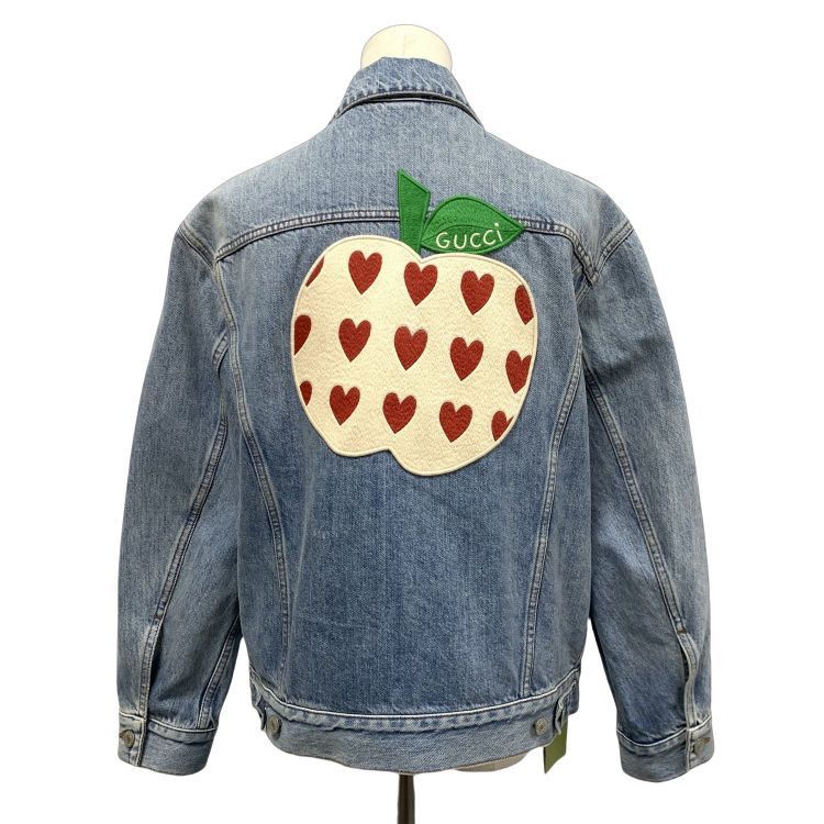 Gucci Gucci Apple Heart Patch Denim Jacket Size 36 Size XS / US 0-2 / IT 36-38 - 2 Thumbnail