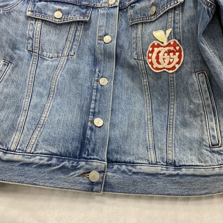 Gucci Gucci Apple Heart Patch Denim Jacket Size 36 Size XS / US 0-2 / IT 36-38 - 7 Thumbnail