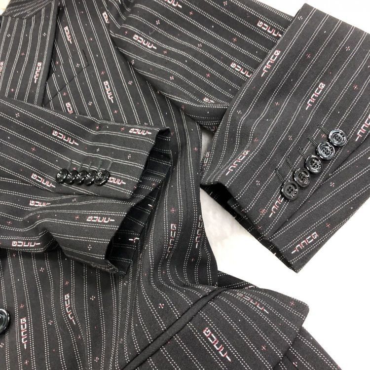 Gucci Gucci Logo Pinstripe Blazer Size 40 Size S / US 4 / IT 40 - 8 Thumbnail