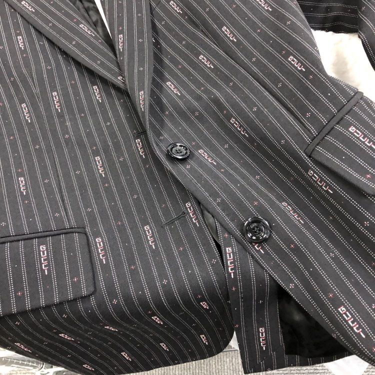 Gucci Gucci Logo Pinstripe Blazer Size 40 Size S / US 4 / IT 40 - 7 Thumbnail