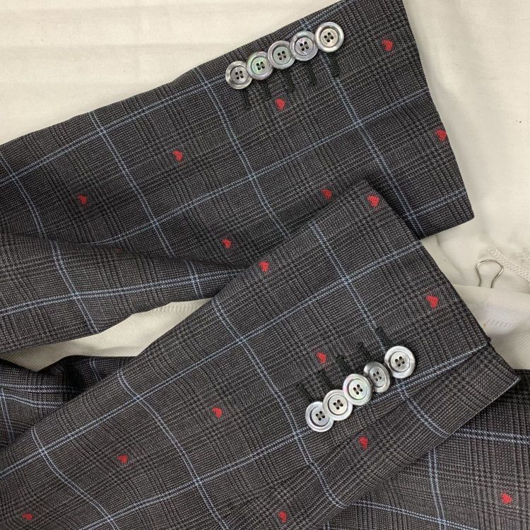 Gucci Gucci Gray Heart Plaid Blazer Size IT 42 Size M / US 6-8 / IT 42-44 - 8 Thumbnail