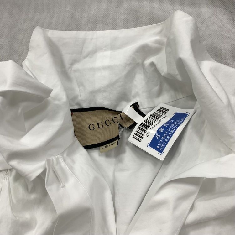 Gucci Gucci White Button Up Shirt Size 40 Size S / US 4 / IT 40 - 8 Thumbnail