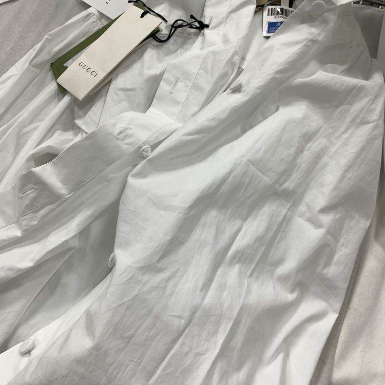 Gucci Gucci White Button Up Shirt Size 40 Size S / US 4 / IT 40 - 7 Thumbnail
