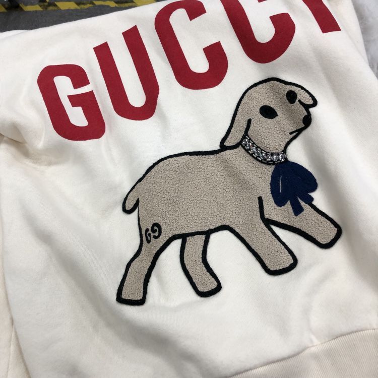 Gucci Gucci Lamb Embroidered Sweatshirt Size S Size US S / EU 44-46 / 1 - 9 Thumbnail