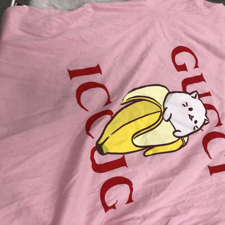 Gucci Gucci Cat Banana Graphic T-Shirt Size M Size US M / EU 48-50 / 2 - 8 Thumbnail