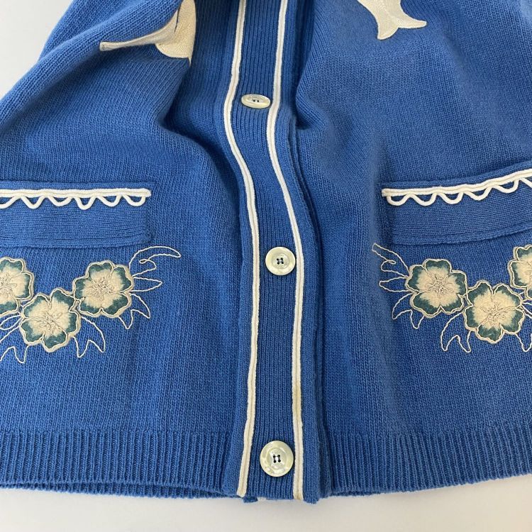Gucci Gucci Embroidered Wool Cardigan Size M Size US M / EU 48-50 / 2 - 11 Thumbnail