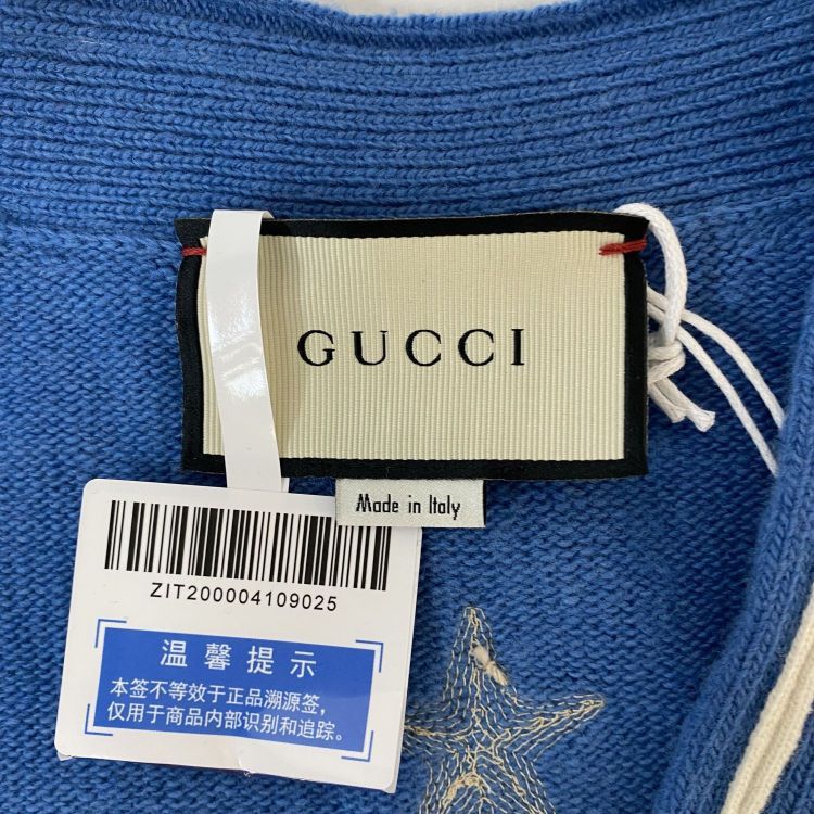 Gucci Gucci Embroidered Wool Cardigan Size M Size US M / EU 48-50 / 2 - 3 Thumbnail