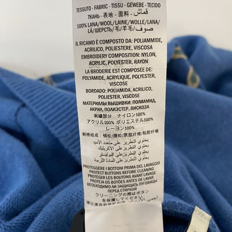 Gucci Gucci Embroidered Wool Cardigan Size M Size US M / EU 48-50 / 2 - 5 Thumbnail