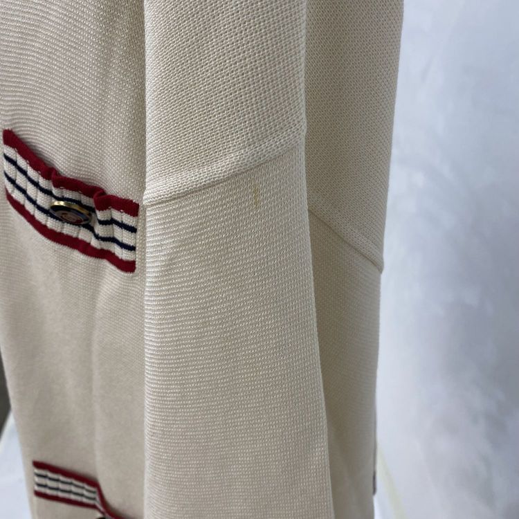 Gucci Gucci Red Trim Striped Cardigan Size XS Size XS / US 0-2 / IT 36-38 - 8 Thumbnail