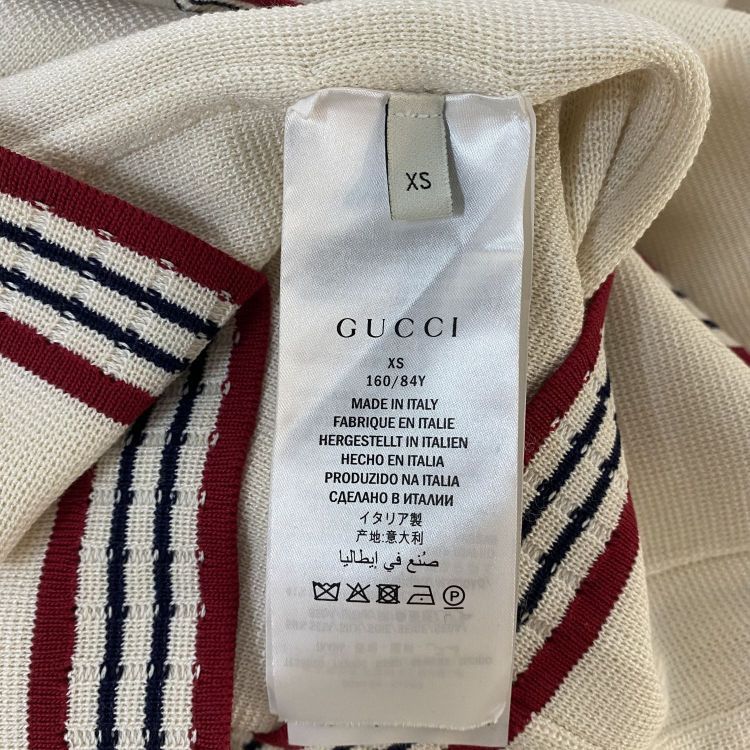Gucci Gucci Red Trim Striped Cardigan Size XS Size XS / US 0-2 / IT 36-38 - 4 Thumbnail