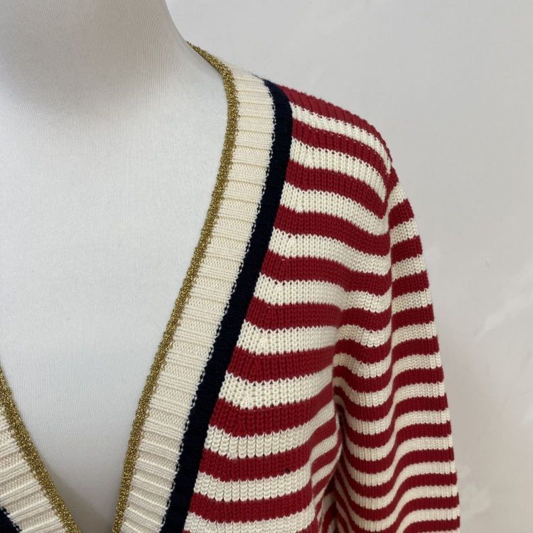 Gucci Gucci Striped Cardigan Size L Size US L / EU 52-54 / 3 - 7 Thumbnail