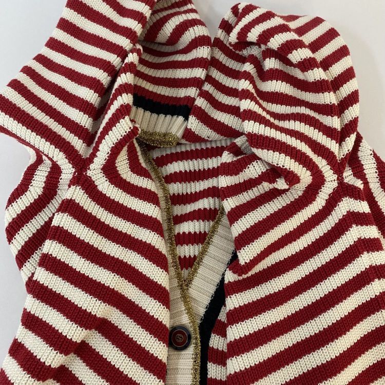 Gucci Gucci Striped Cardigan Size L Size US L / EU 52-54 / 3 - 10 Thumbnail