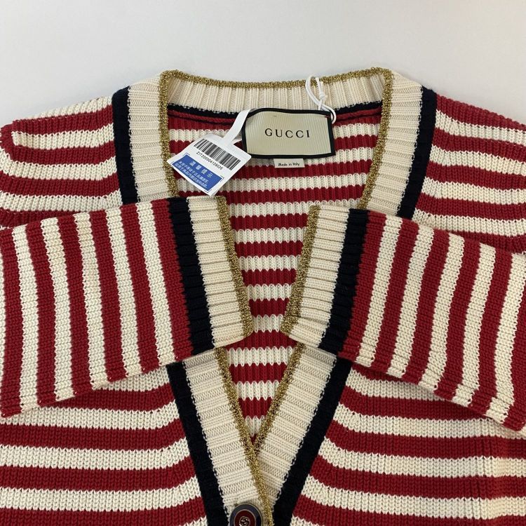 Gucci Gucci Striped Cardigan Size L Size US L / EU 52-54 / 3 - 9 Thumbnail