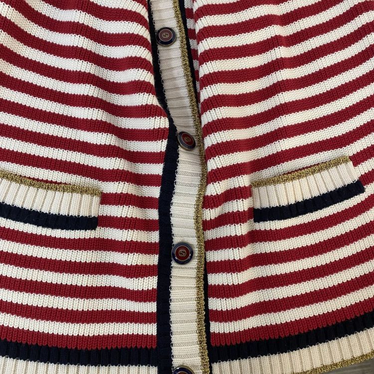 Gucci Gucci Striped Cardigan Size L Size US L / EU 52-54 / 3 - 11 Thumbnail