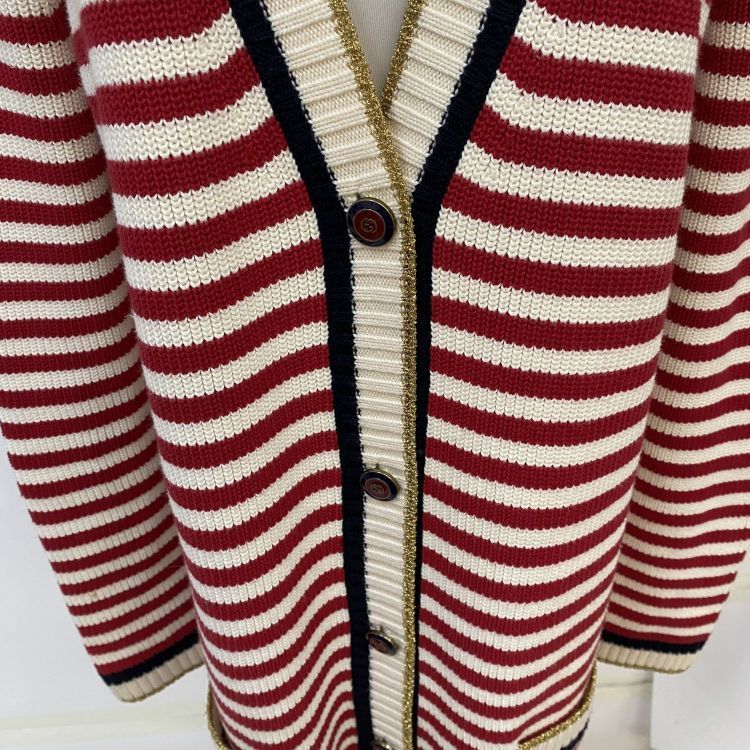 Gucci Gucci Striped Cardigan Size L Size US L / EU 52-54 / 3 - 6 Thumbnail