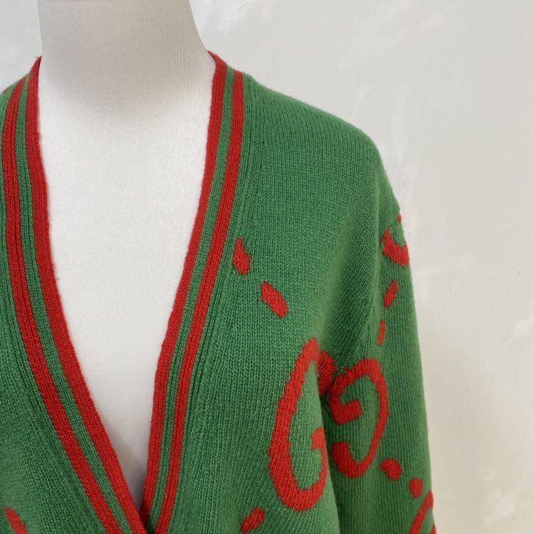 Gucci Gucci GG Logo Wool Cardigan Size S Size US S / EU 44-46 / 1 - 8 Thumbnail