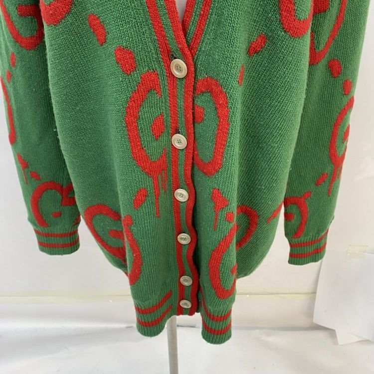 Gucci Gucci GG Logo Wool Cardigan Size S Size US S / EU 44-46 / 1 - 7 Thumbnail