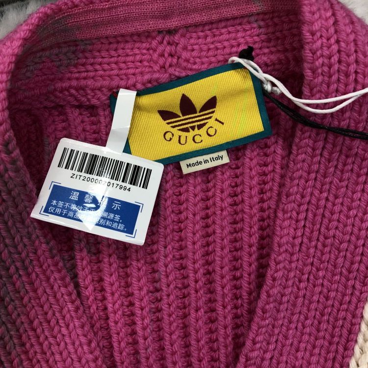 Adidas × Gucci Gucci x Adidas Logo Cable Knit Cardigan Size S Size S / US 4 / IT 40 - 6 Thumbnail