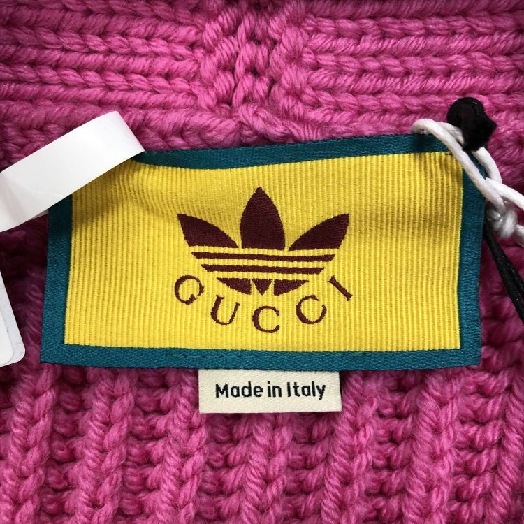 Adidas × Gucci Gucci x Adidas Logo Cable Knit Cardigan Size S Size S / US 4 / IT 40 - 3 Thumbnail