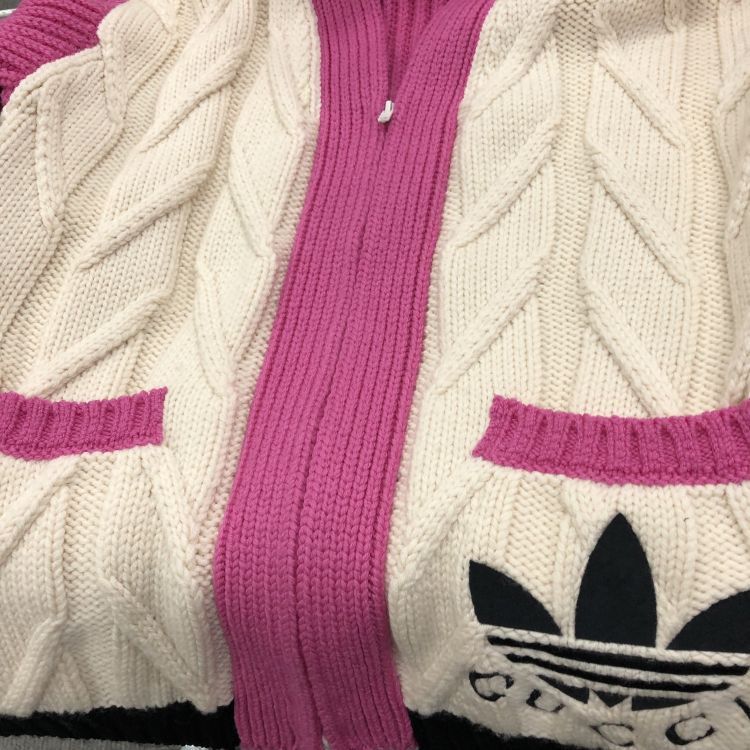 Adidas × Gucci Gucci x Adidas Logo Cable Knit Cardigan Size S Size S / US 4 / IT 40 - 7 Thumbnail
