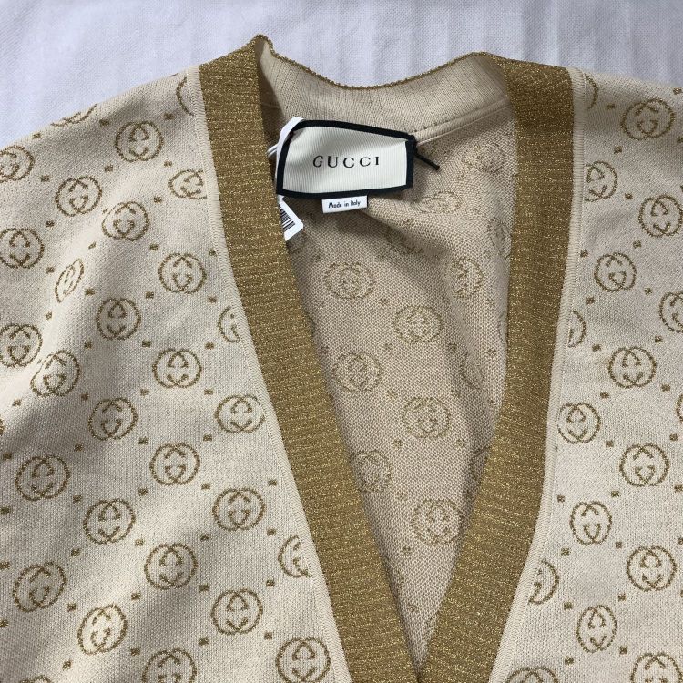 Gucci Gucci GG Monogram Metallic Cardigan Size S Size S / US 4 / IT 40 - 6 Thumbnail