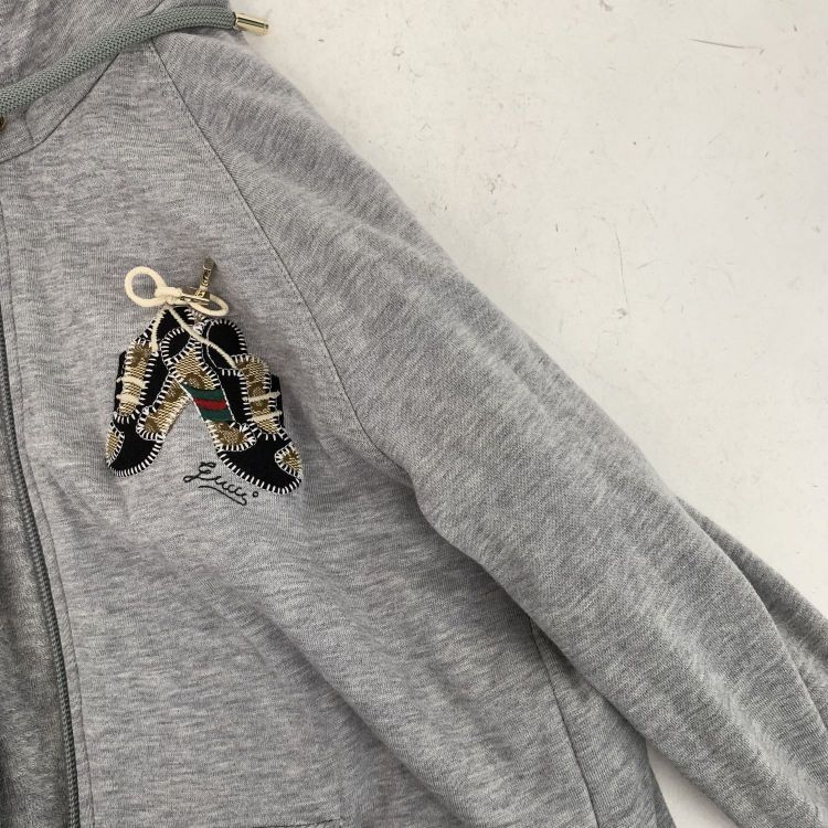 Gucci Gucci Embroidered Zip Up Hoodie Size S Size S / US 4 / IT 40 - 6 Thumbnail