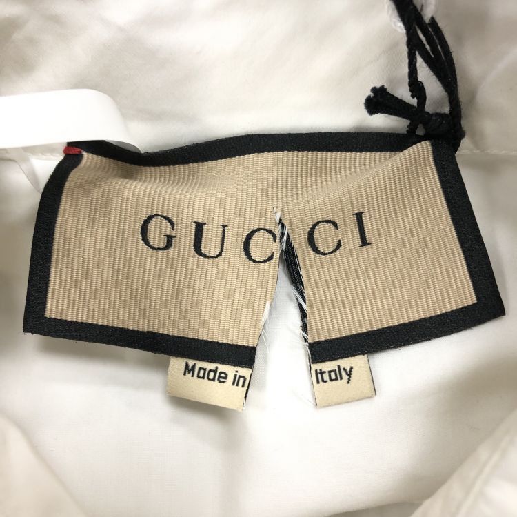 Gucci Gucci White Cotton Bow Blouse Size 38 Size XS / US 0-2 / IT 36-38 - 3 Thumbnail