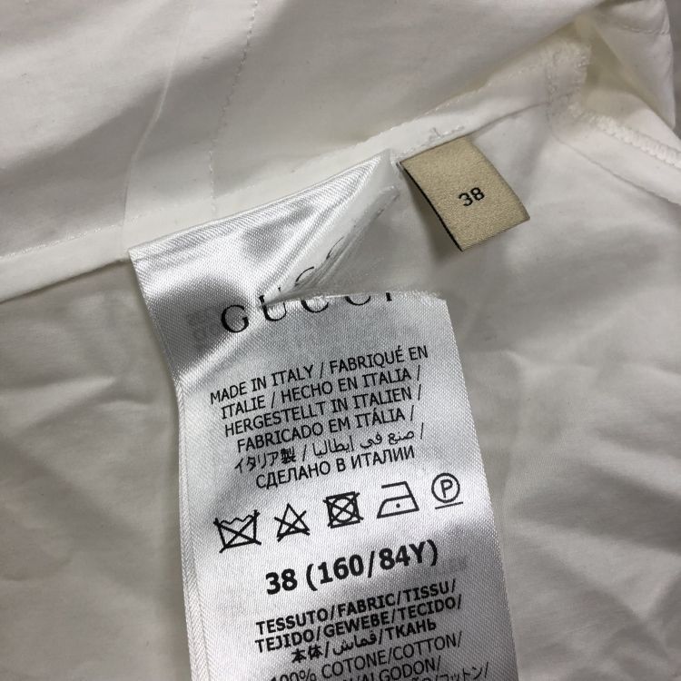 Gucci Gucci White Cotton Bow Blouse Size 38 Size XS / US 0-2 / IT 36-38 - 11 Thumbnail